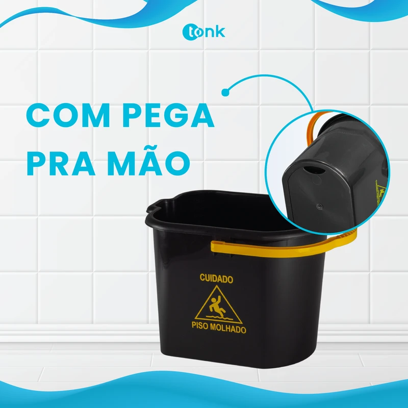 Balde super reforçado com espremedor - 15 litros - foto 4