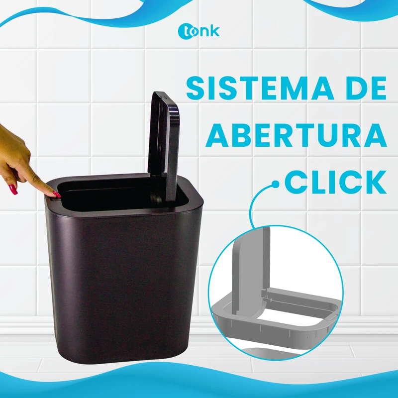 Lixeira Push! Click - 12L - foto 2